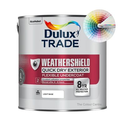 DULUX TRADE W/SHIELD QD EXT FLEX U/COAT TINT COL 2.5L