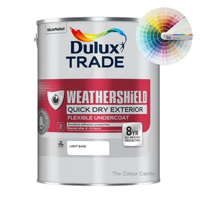 DULUX TRADE W/SHIELD QD EXT FLEX U/COAT TINT COL 5L