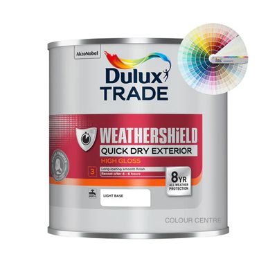 DULUX TRADE W/SHIELD QD EXT HI GLOSS TINT COL 1L