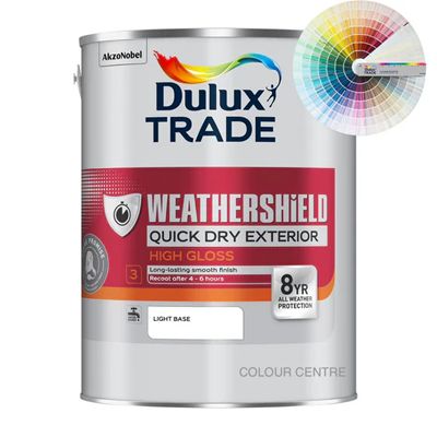 DULUX TRADE W/SHIELD QD EXT HI GLOSS TINT COL 5L