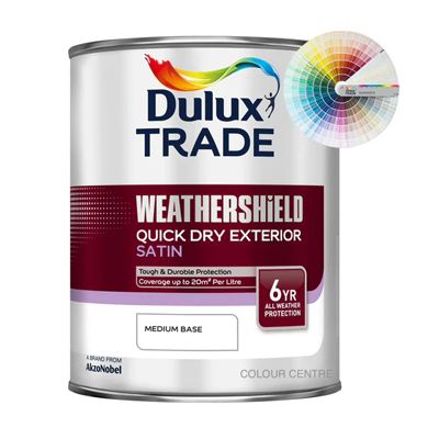 DULUX TRADE W/SHIELD QD EXT SATIN TINT COL 1L