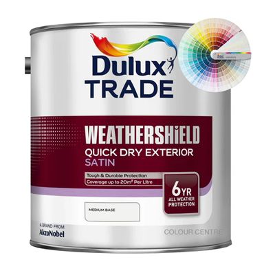 DULUX TRADE W/SHIELD QD EXT SATIN TINT COL 2.5L