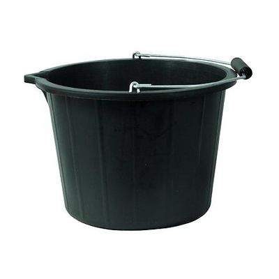 15L Black Bucket