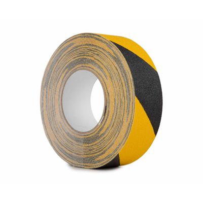 50MM X 18.3M H/DUTY NON-SLIP TAPE BLACK/YELLOW