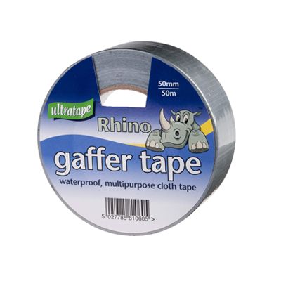 50MM X 50M SILVER CLOTH TAPE &quot;RHINO&quot;