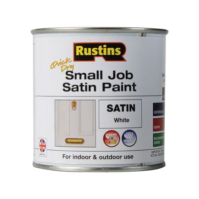 Rustins QD Small Job White 250ml Satin