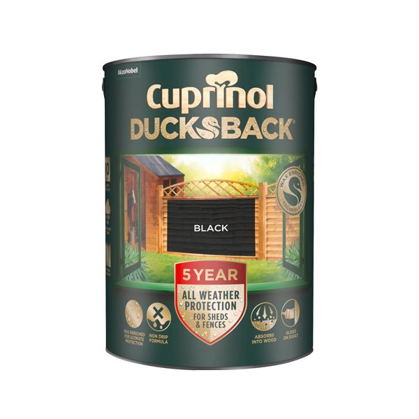CUPRINOL 5 YEAR DUCKSBACK BLACK 5L