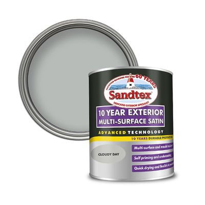 Sandtex 10 Year Multi-Surface Satin Cloudy Day 750ml