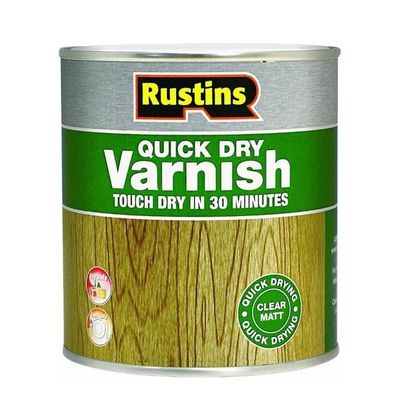 Rustins Quick Dry Varnish Matt Clear 1ltr