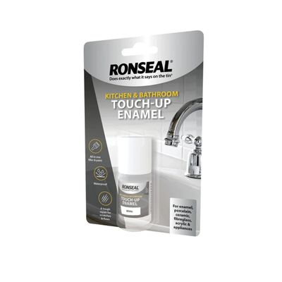 RONSEAL KITCHEN &amp; BATHROOM TOUCH-UP ENAMEL WHITE 10ml