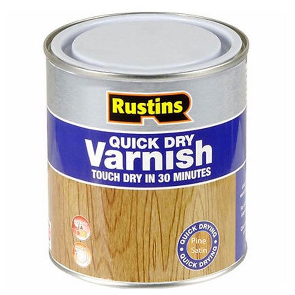 Rustins Quick Dry Varnish Satin Pine 1ltr