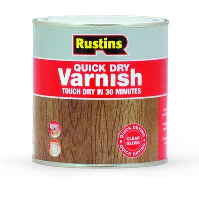 Rustins Quick Dry Varnish Gloss Clear 1ltr