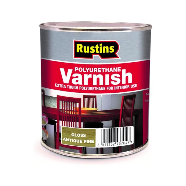Rustins Poly Varnish Gloss Antique Pine 500ml