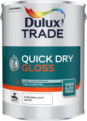 DULUX TRADE QUICK DRY GLOSS PBW 5L DULUX TRADE QUICK DRY GLOSS PBW 5L