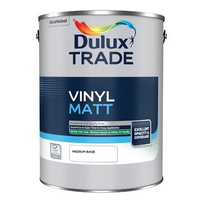 Dulux Trade Vinyl Matt Medium Base 5L