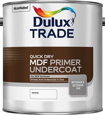 DULUX TRADE TRADE Q/DRY MDF PRIMER UNDERCOAT 2.5L DULUX TRADE TRADE Q/DRY MDF PRIMER UNDERCOAT 2.5L