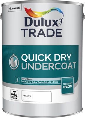 DULUX TRADE QUICK DRY UNDERCOAT WHITE 5L DULUX TRADE QUICK DRY UNDERCOAT WHITE 5L
