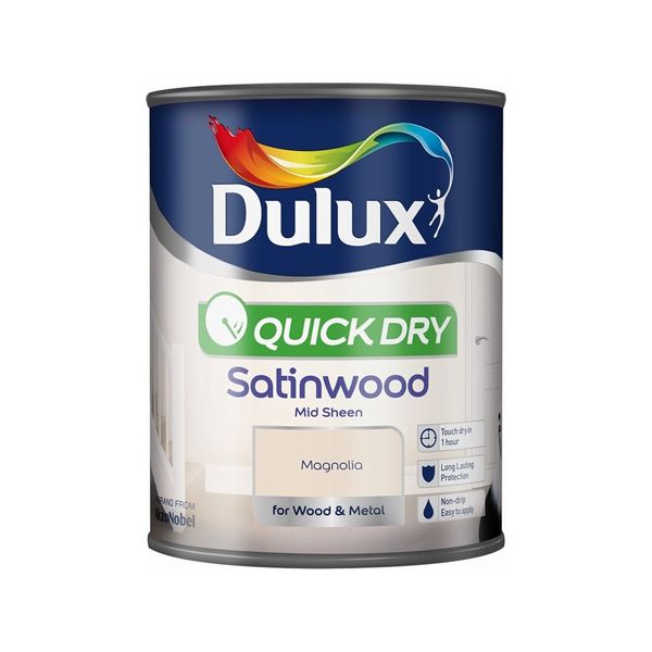 Dulux Retail QD Satinwood Magnolia 750ml
