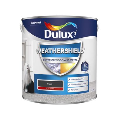 DULUX RETAIL W/SHIELD GLOSS BLACK 2.5L