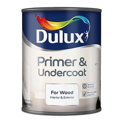 DULUX RETAIL PRIMER &amp; UNDERCOAT FOR WOOD 750ML