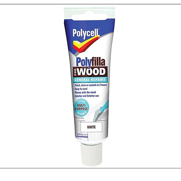 POLYCELL P/FILL WOOD GEN/REP WHITE TUBE 75GM