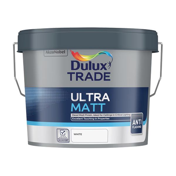 DULUX TRADE ULTRA MATT WHITE 10L