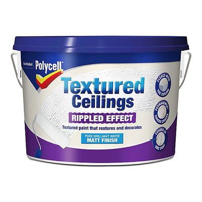 POLYCELL TEXT CEILINGS RIPPLE EFFECT MATT 5L