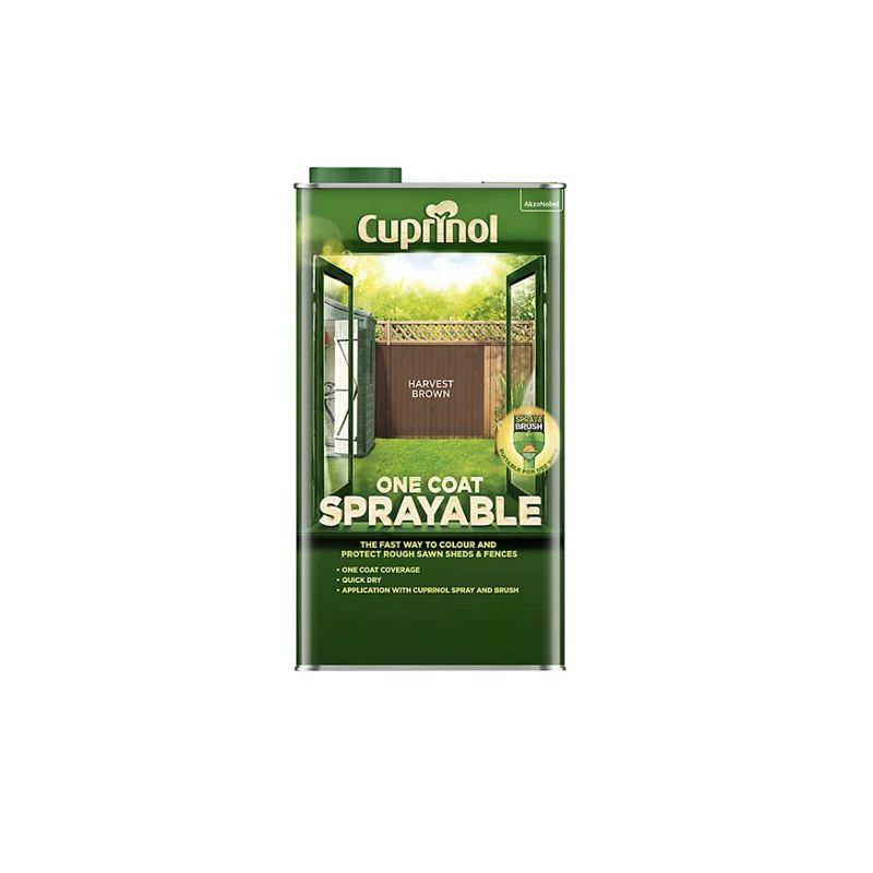 CUPRINOL SPRAY/FENCE T/MENT HARVEST BROWN 5L