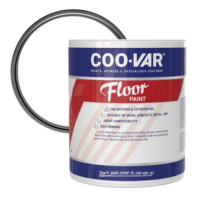 COOVAR FLOOR PAINT WHITE 5 LITRE