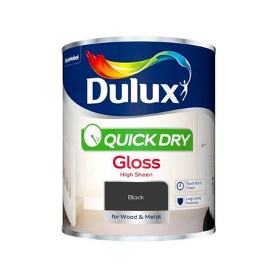 DULUX RETAIL QD GLOSS BLACK 750ML