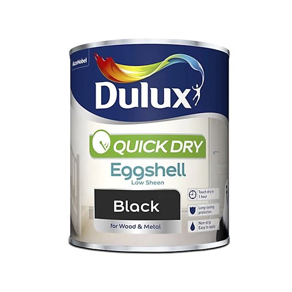 Dulux Retail QD Eggshell Black 750ml