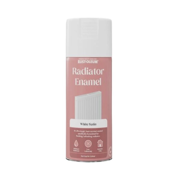 Rustoleum Radiator Enamel White Satin Spray 400ml
