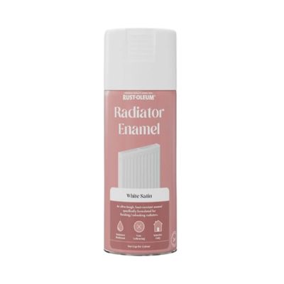 Rustoleum Radiator Enamel White Satin Spray 400ml