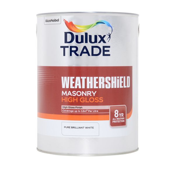 DULUX TRADE W/SHIELD MASONRY HIGH GLOSS PBW 5L