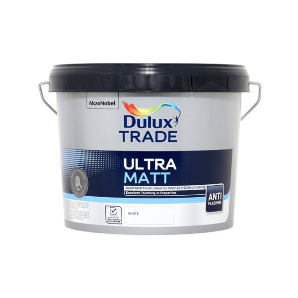 DULUX TRADE ULTRA MATT WHITE 3L