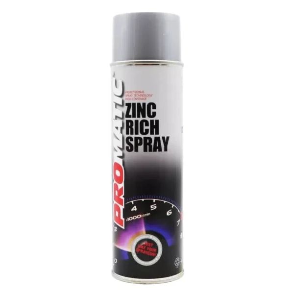 Promatic Zinc Rich Primer Spray Grey 500ml