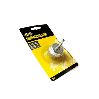 Surfacemaster Brass Coated Wire Cup Brush 76mm (3")