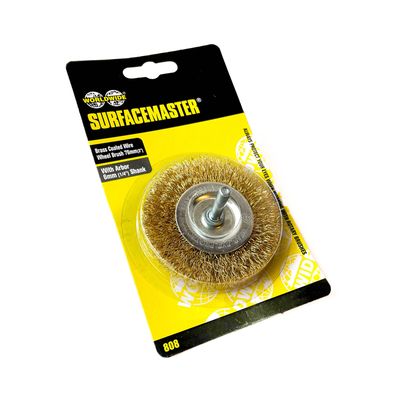 Surfacemaster Brass Wire Wheel Brush (76mm)