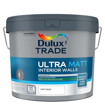 Dulux Trade Ultra Matt Interior Walls Light Base 10L