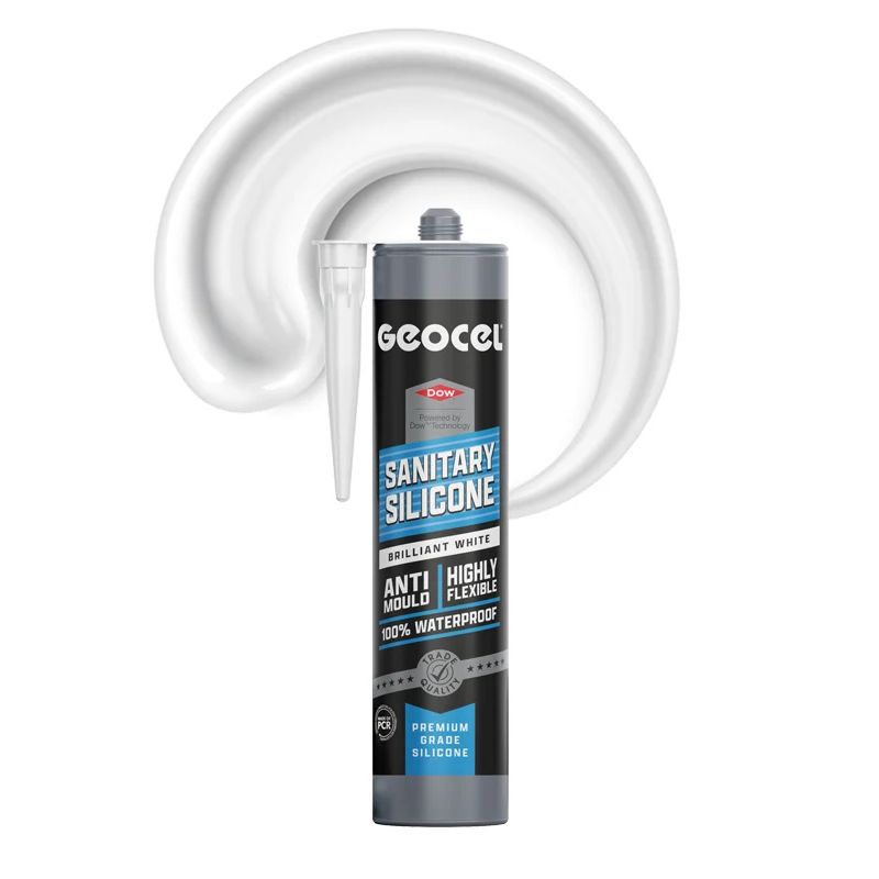 Geocel Sanitary Silicone Brilliant White 300ml