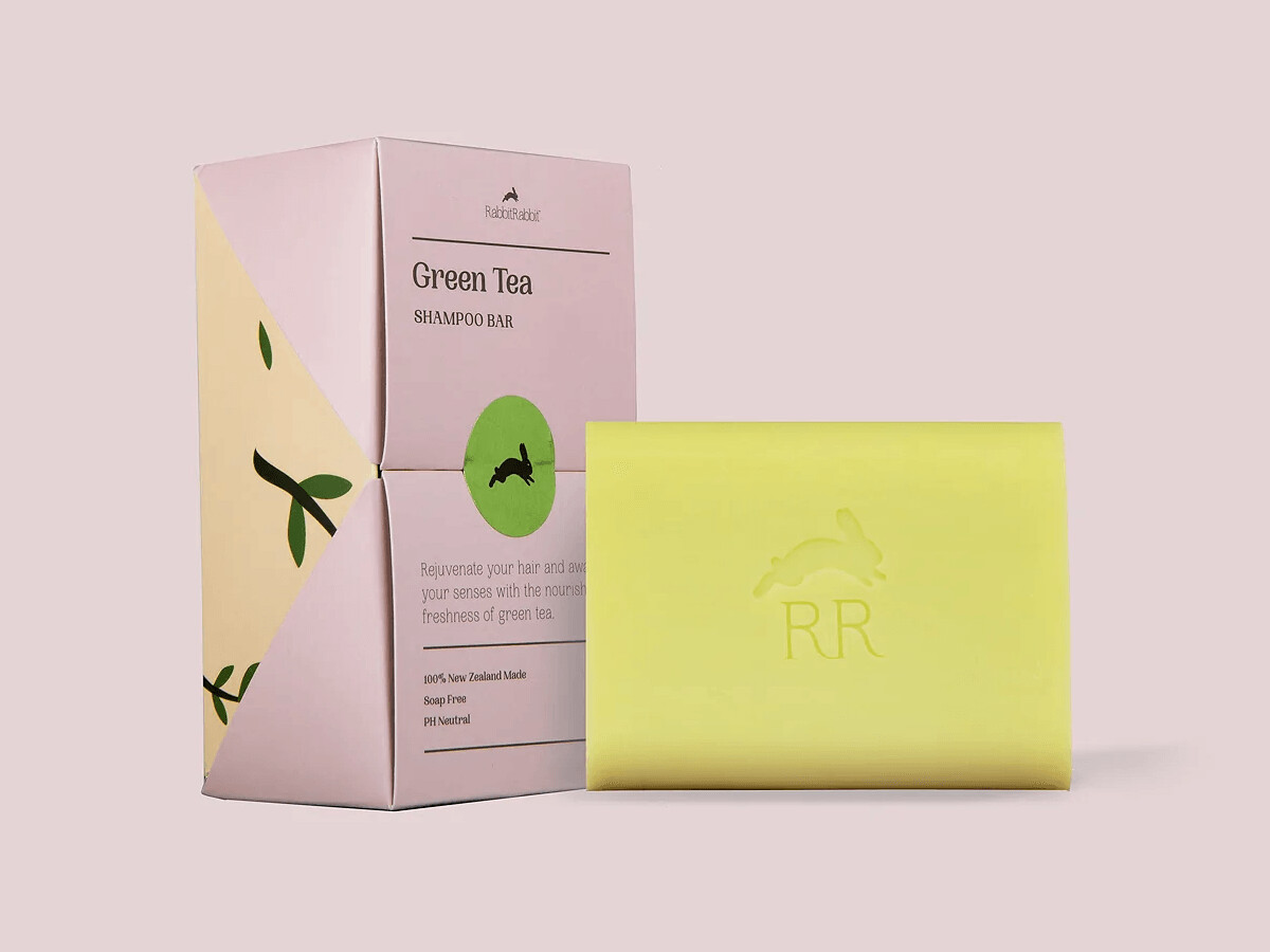 Green Tea Shampoo Bar 100g by Rabbit Rabbit