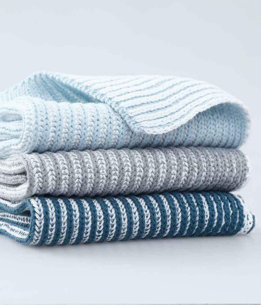 Wash Cloth - Sky set of 3 by MM Linen