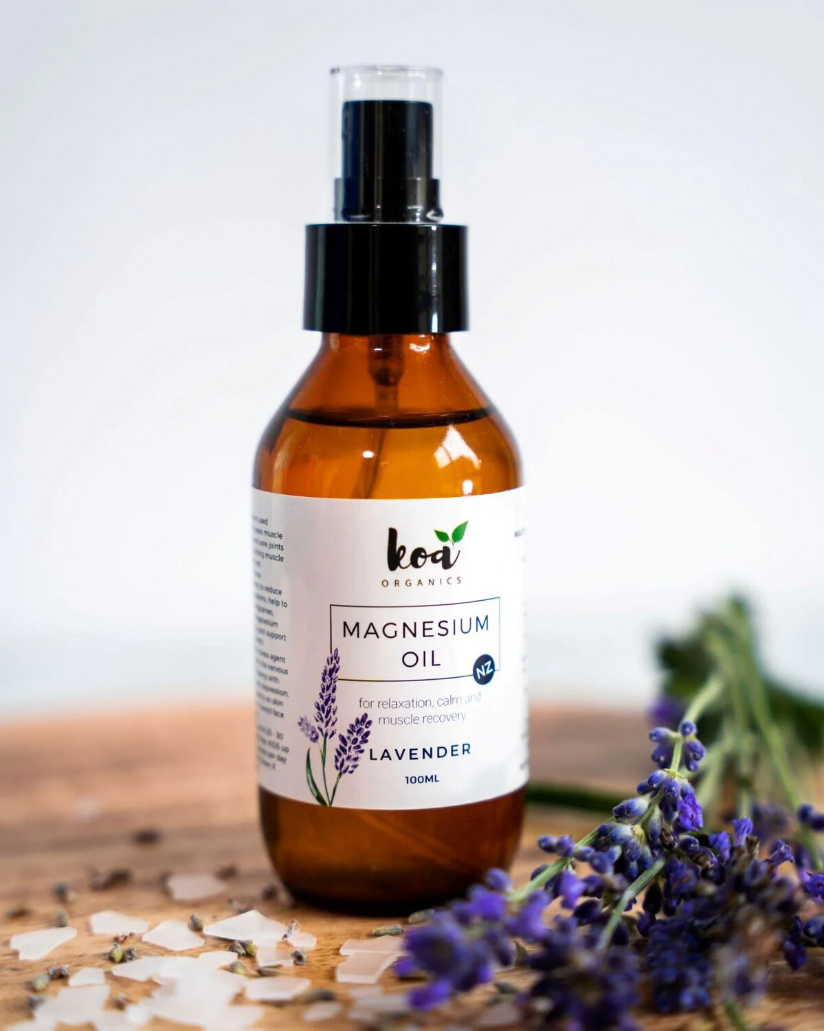 Magnesium Oil Spray with Lavender 100ml by Koa Organics