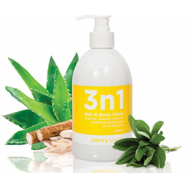3 in 1 Hair and Body Wash 500ml by Savvy Touch