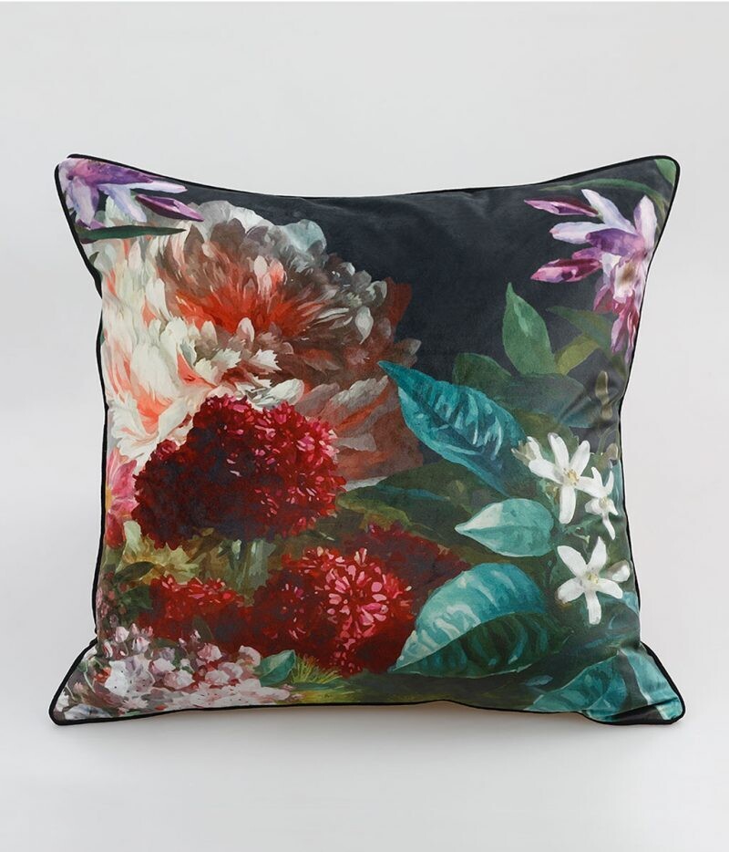 Fiori Large Velvet Cushion by MM Linen