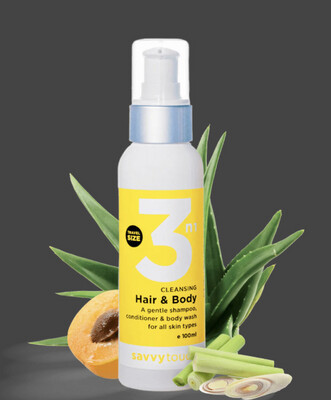 3 in 1 Hair and Body Wash 100ml by Savvy Touch