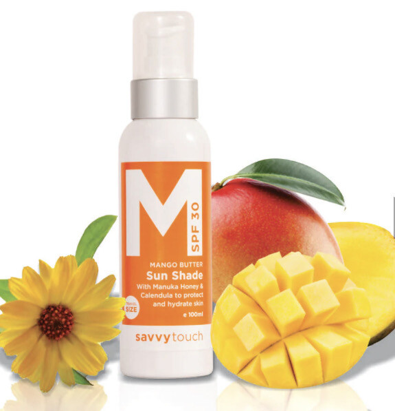 Mango Butter Sunscreen SPF30 100ml by Savvy Touch