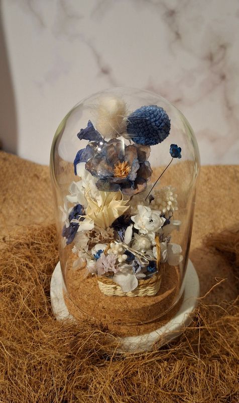 Blue Wicker Basket