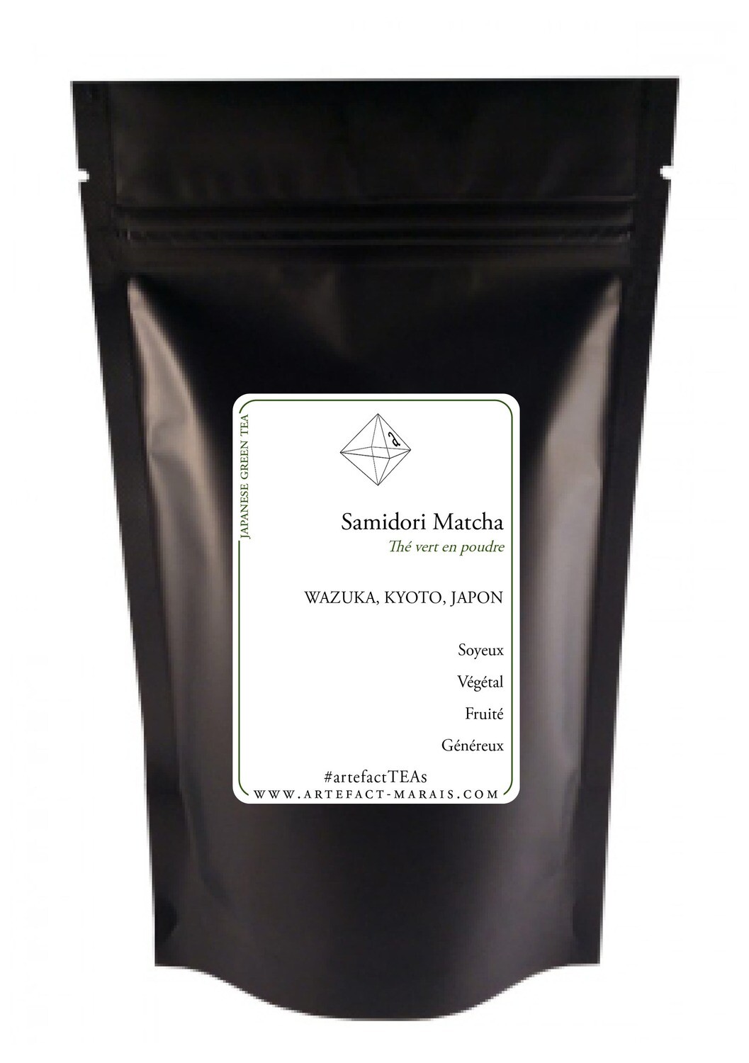 Matcha Samidori [Thé vert du Japon en poudre, paquet de 25g] Grade Dégustation