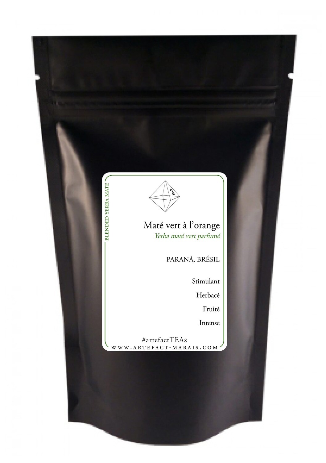 Mate Vert à l'Orange Douce [Yerba Maté vert du Brésil fruité]